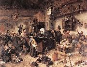 Jan Steen Village School oil